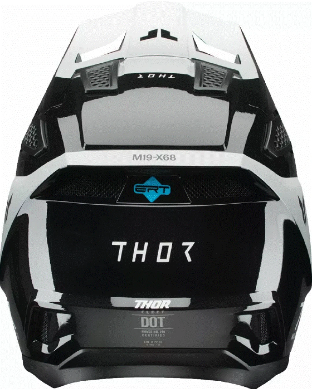 Мотокрос каска THOR FLEET STORM BLACK/WHITE