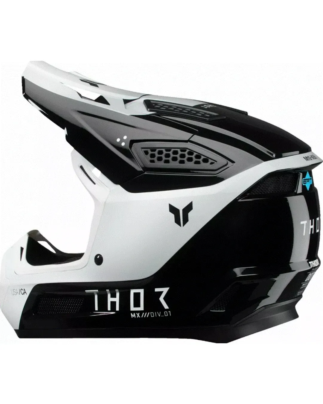 Мотокрос каска THOR FLEET STORM BLACK/WHITE