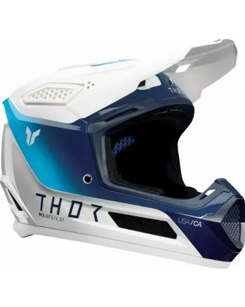 Мотокрос каска THOR FLEET STORM WHITE/NAVY