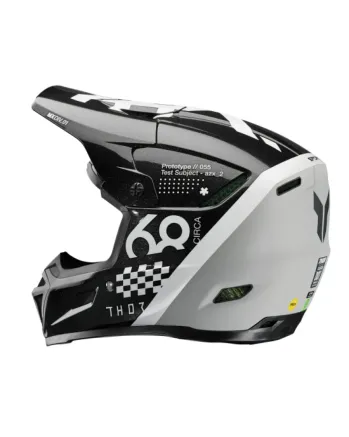 Мотокрос каска THOR REFLEX SPORT RIOT BLACK/WHITE MIPS