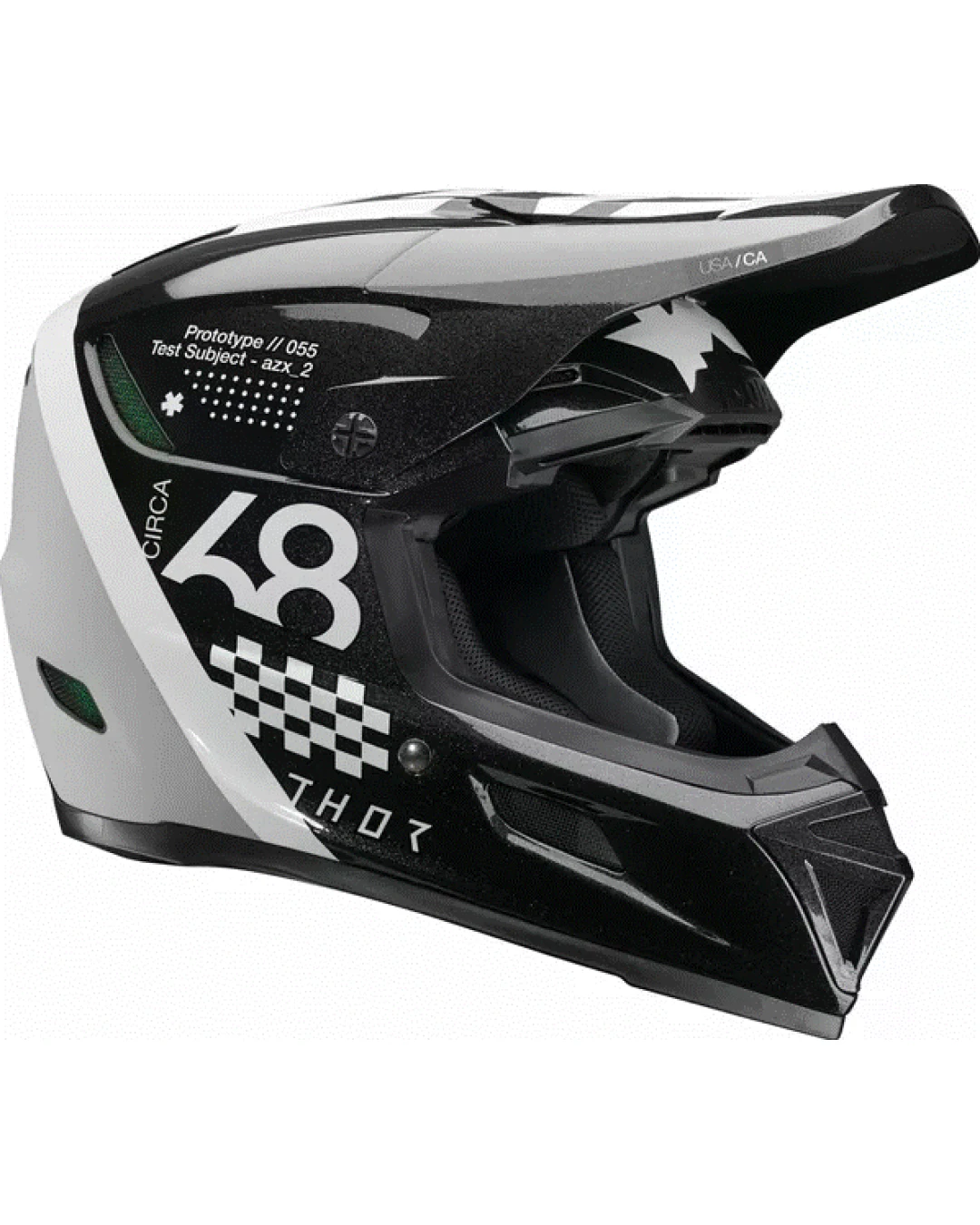 Мотокрос каска THOR REFLEX SPORT RIOT BLACK/WHITE MIPS