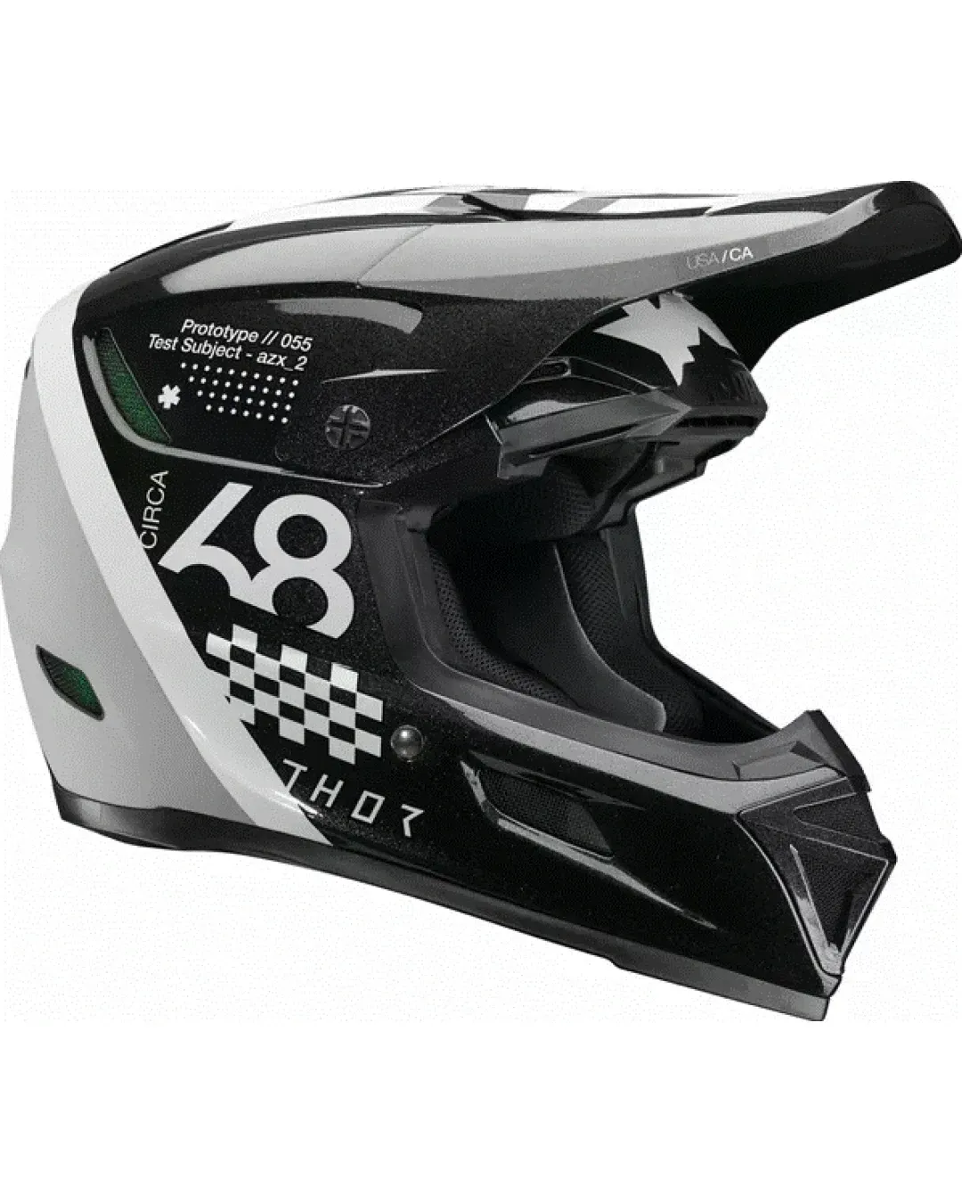 Мотокрос каска THOR REFLEX SPORT RIOT BLACK/WHITE MIPS