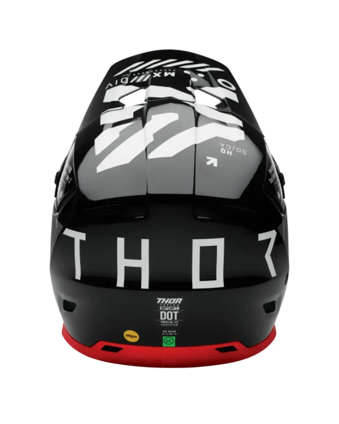 Мотокрос каска THOR REFLEX SPORT STRIKE BLACK/RED MIPS