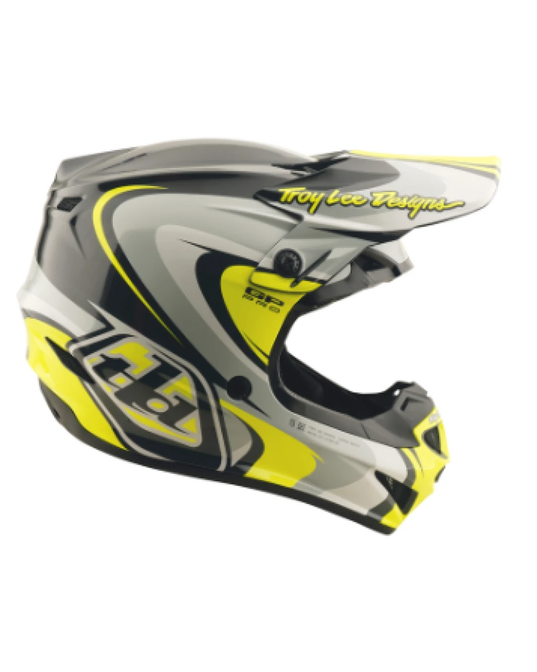 Mотокрос каска TROY LEE DESIGNS GP Pro Crossover - Grey/Yellow