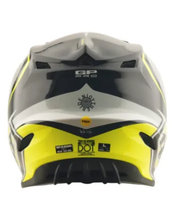 Mотокрос каска TROY LEE DESIGNS GP Pro Crossover - Grey/Yellow