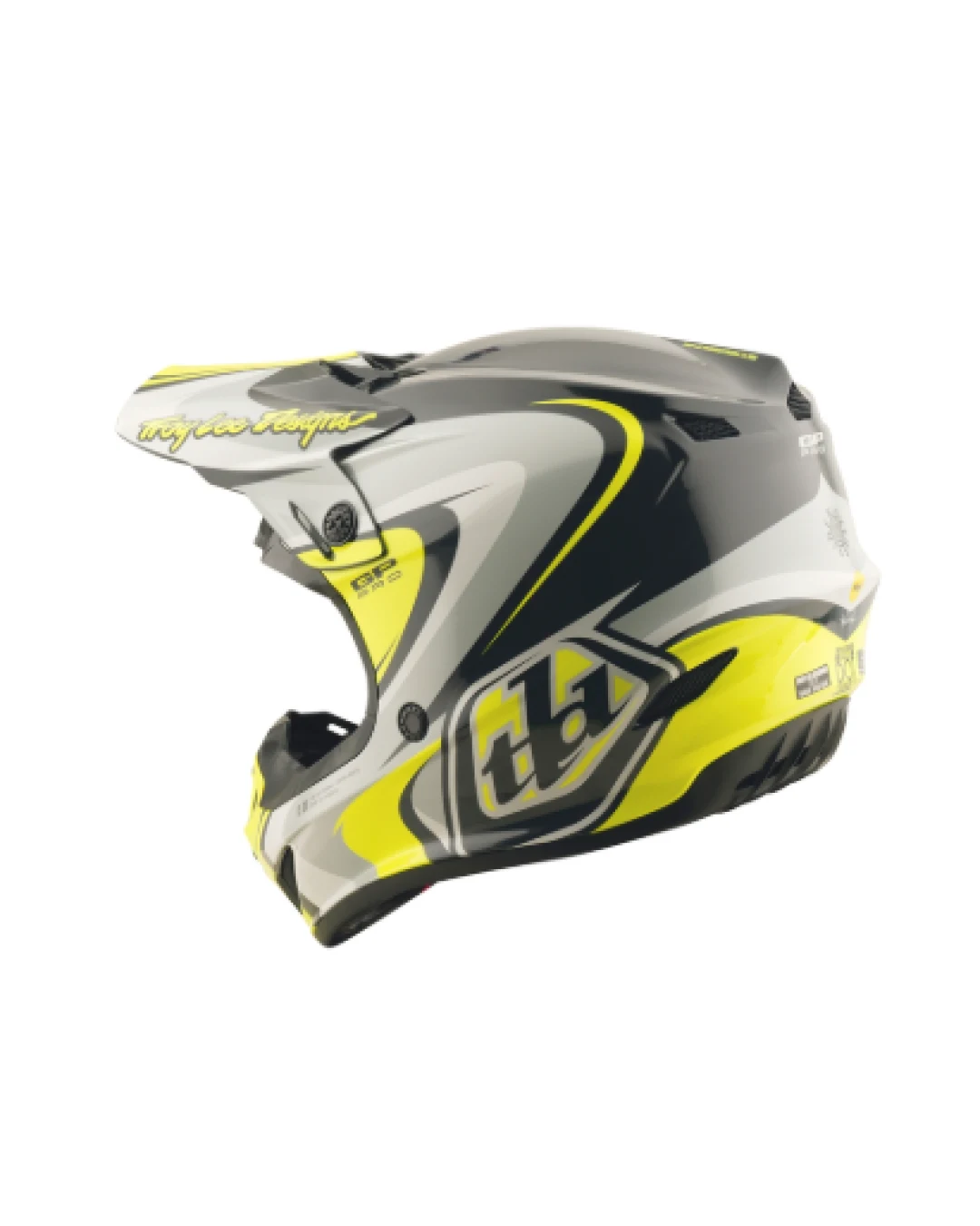 Mотокрос каска TROY LEE DESIGNS GP Pro Crossover - Grey/Yellow