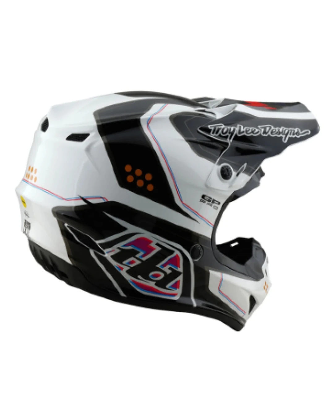 Mотокрос каска TROY LEE DESIGNS GP Pro Mips - Trooper White/Black