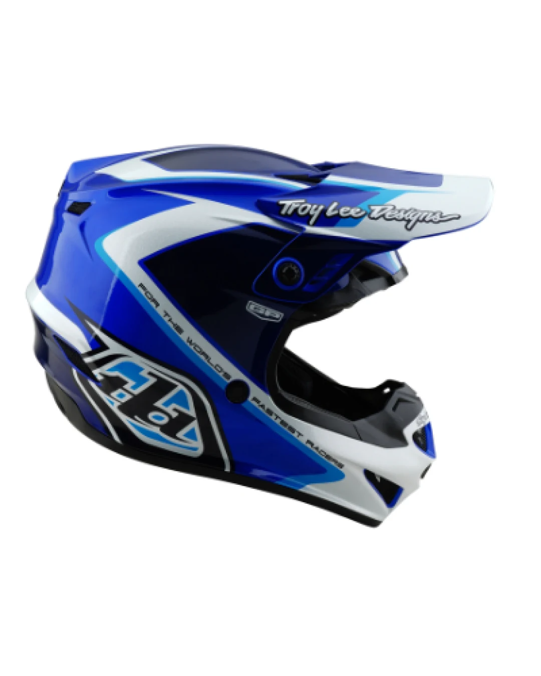 Мотокрос каска TROY LEE DESIGNS GP Shutter - Blue/White
