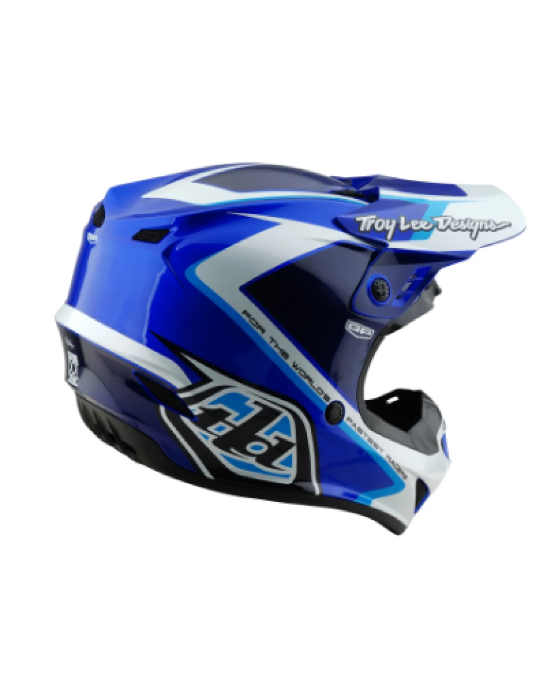 Мотокрос каска TROY LEE DESIGNS GP Shutter - Blue/White