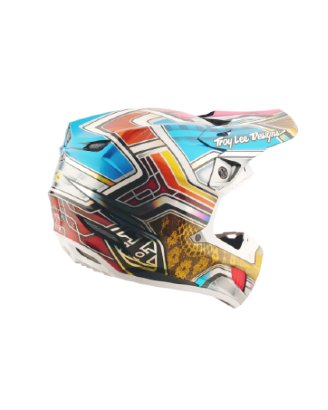 Mотокрос каска TROY LEE DESIGNS SE5 Carbon Lowrider - Grey/Multi