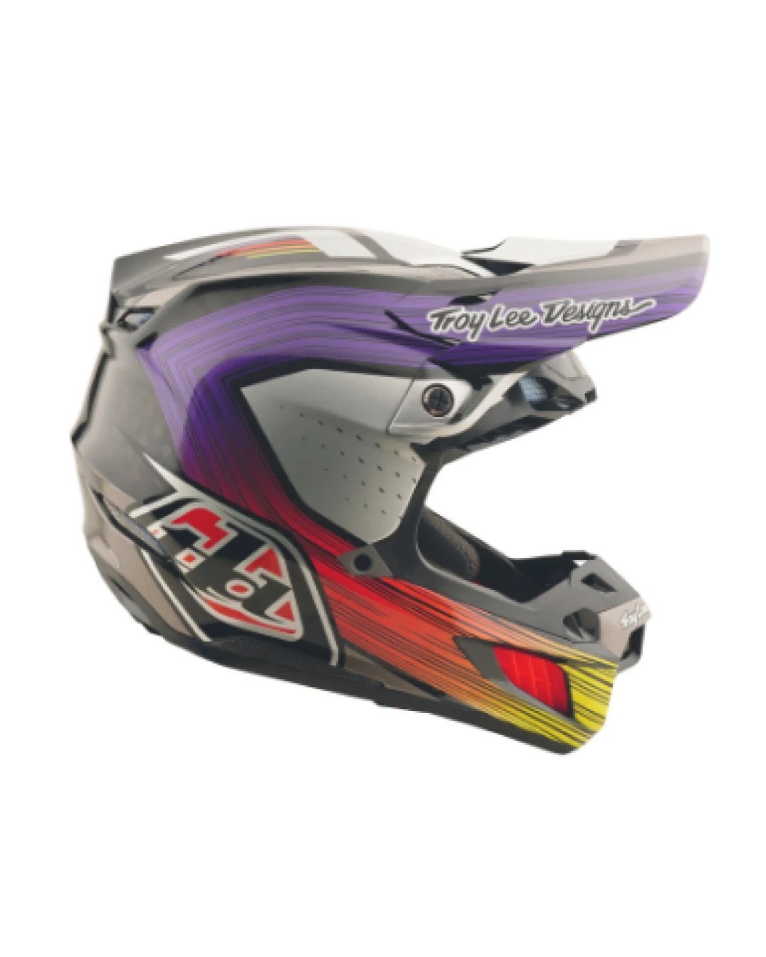 Mотокрос каска TROY LEE DESIGNS SE5 Carbon Stripes - Black/Violet