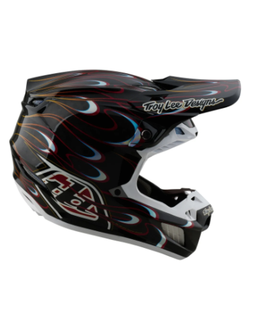 Mотокрос каска TROY LEE DESIGNS SE5 Carbon Torched - Black/Red