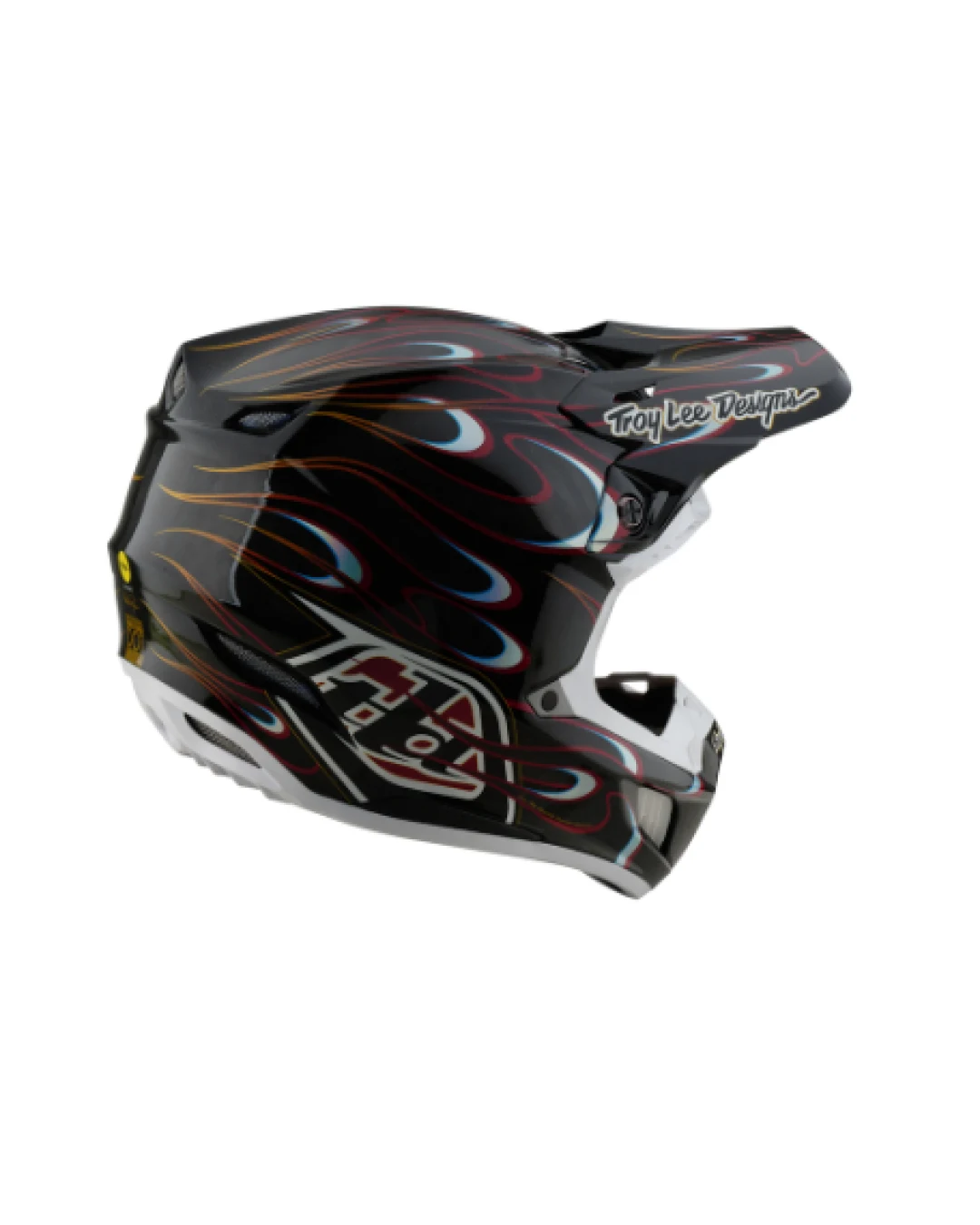 Mотокрос каска TROY LEE DESIGNS SE5 Carbon Torched - Black/Red