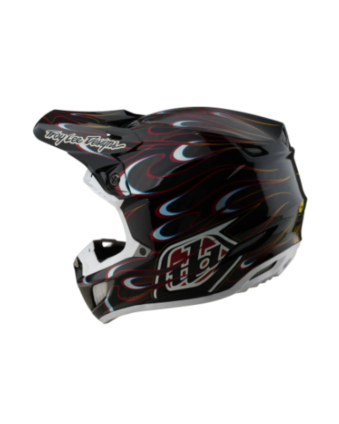 Mотокрос каска TROY LEE DESIGNS SE5 Carbon Torched - Black/Red