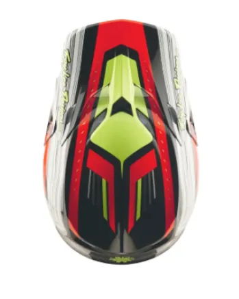 Mотокрос каска TROY LEE DESIGNS SE5 Composite Stripes - Black/Infra Red