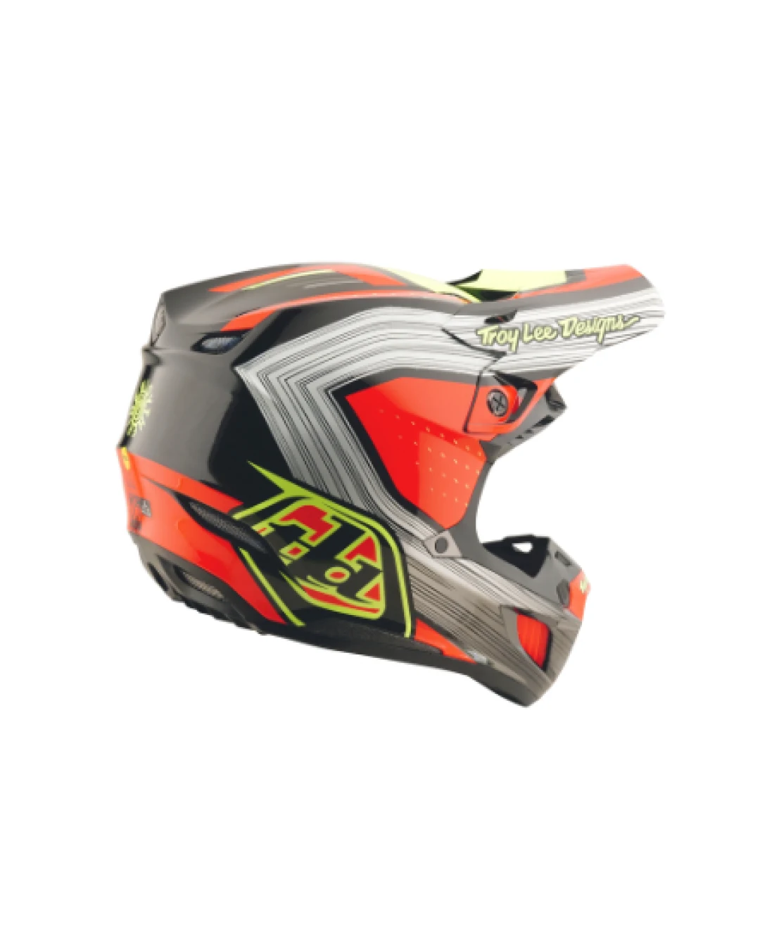 Mотокрос каска TROY LEE DESIGNS SE5 Composite Stripes - Black/Infra Red