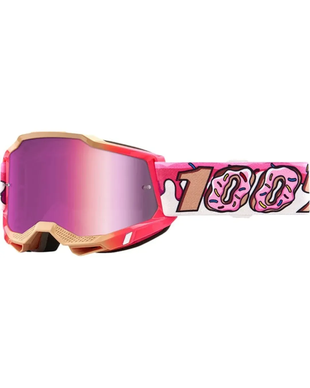 Мотокрос очила 100% ACCURI2 DONUT - MIRROR PINK