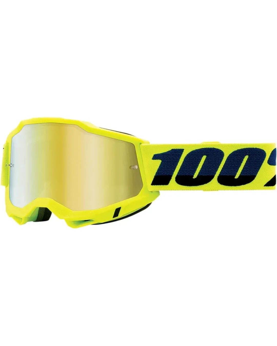 Мотокрос очила 100% ACCURI2 FLUO YELLOW-MIRROR GOLD