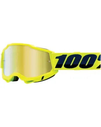 Мотокрос очила 100% ACCURI2 FLUO YELLOW-MIRROR GOLD