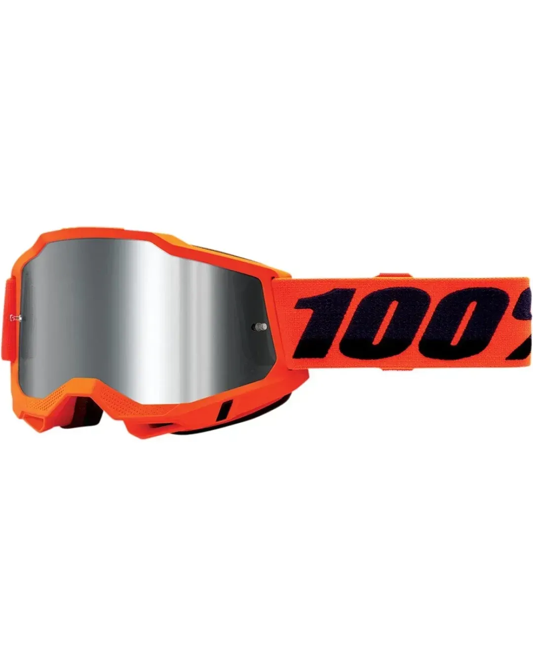 Мотокрос очила 100% ACCURI2 NEON ORANGE-MIRROR SILVER
