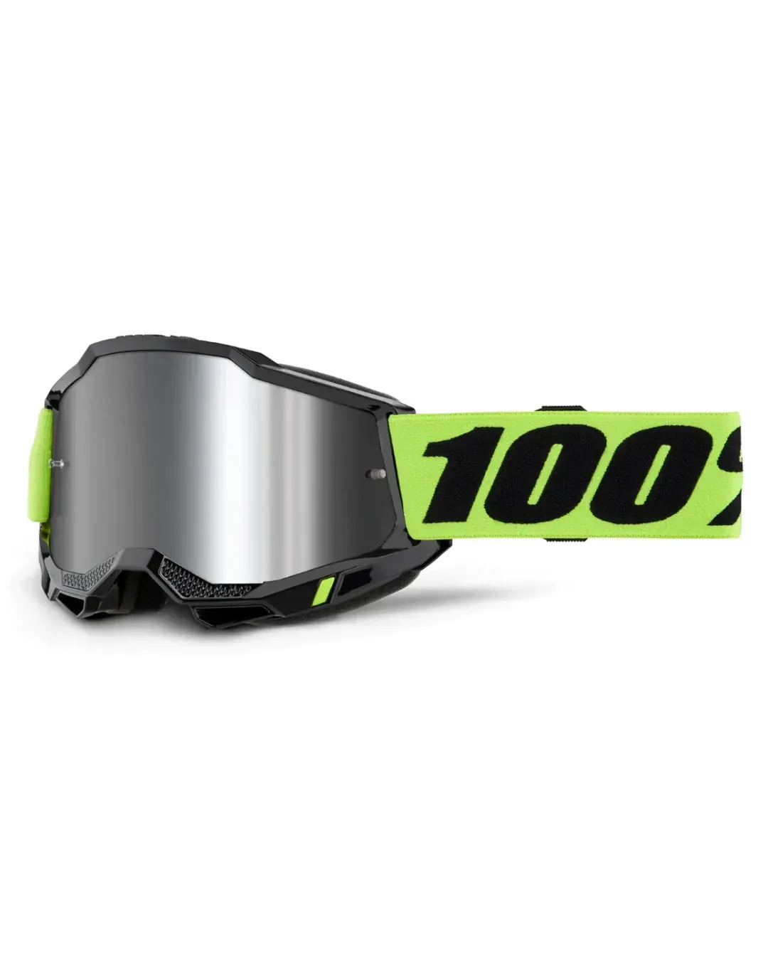 Мотокрос очила 100% ACCURI2 NEON YELLOW- MIRROR SILVER