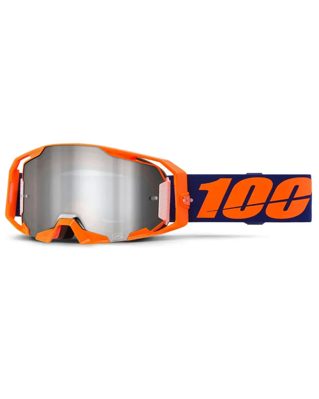 Мотокрос очила 100% ARmatic NEON ORANGE SILVER MIRROR