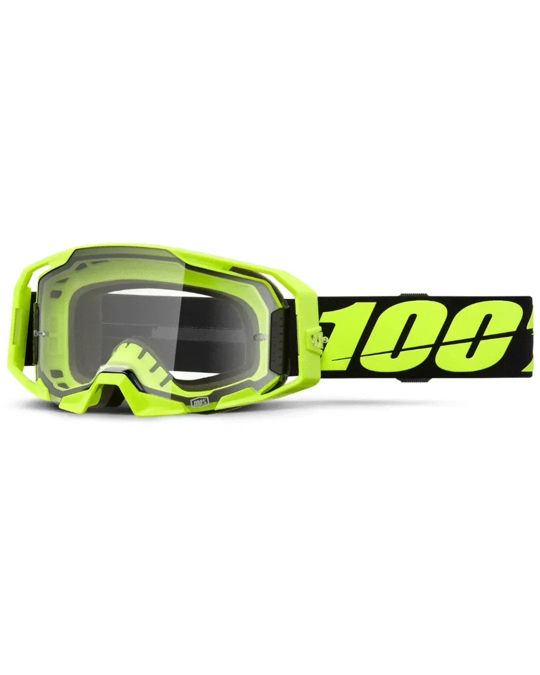 Мотокрос очила 100%  ARmatic NEON YELLOW CLEAR