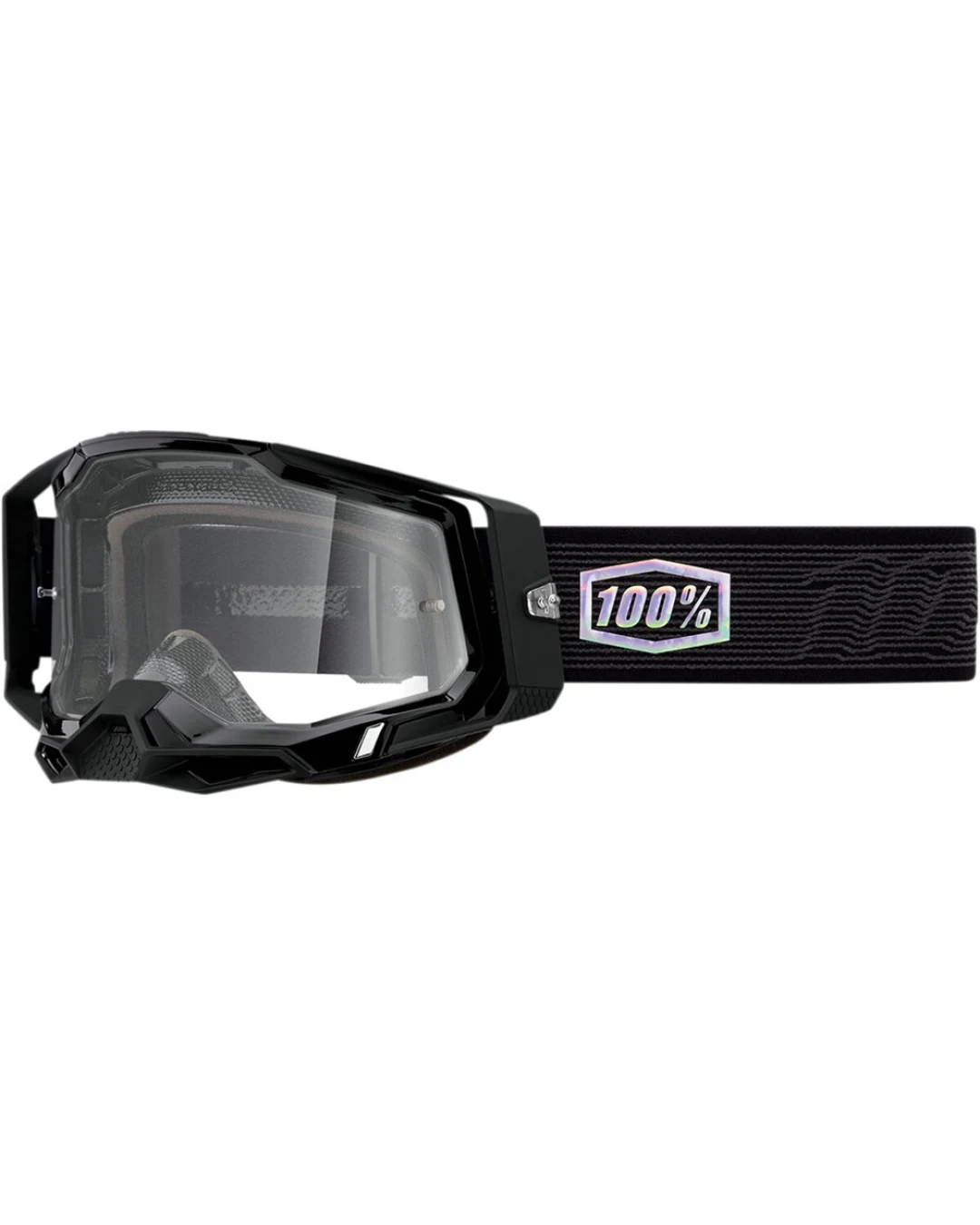 Мотокрос очила 100% RACECRAFT 2 TOPO BLACK CLEAR