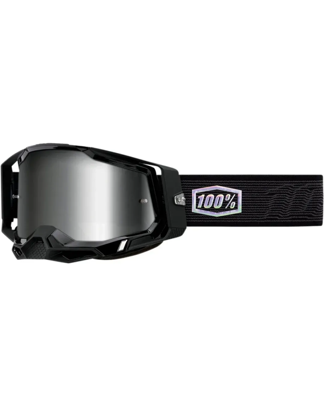 Мотокрос очила 100% RACECRAFT TOPO BLACK/SILVER MIRROR