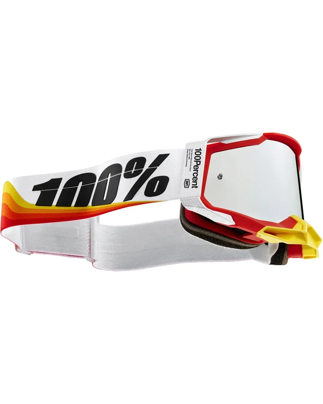 Мотокрос очила 100% RACECRAFT2 ARSHAM RED - MIRROR SILVER