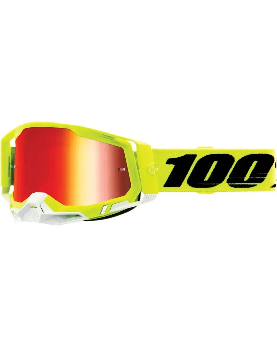 Мотокрос очила 100% RACECRAFT2 YELLOW-MIRROR RED