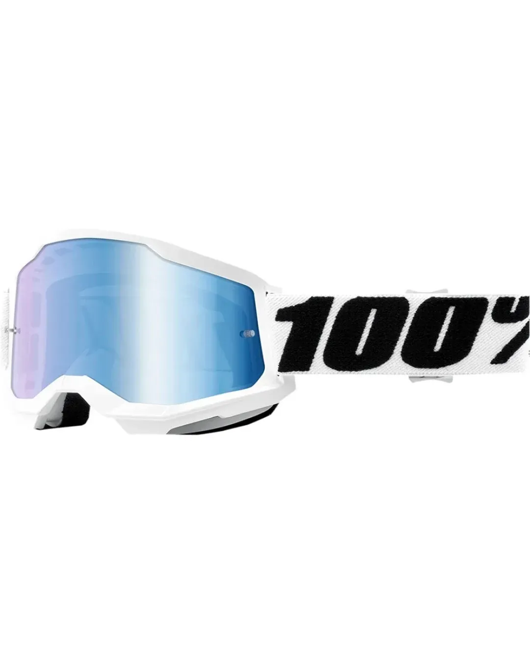 Мотокрос очила 100% STRATA2 EVEREST-MIRROR BLUE