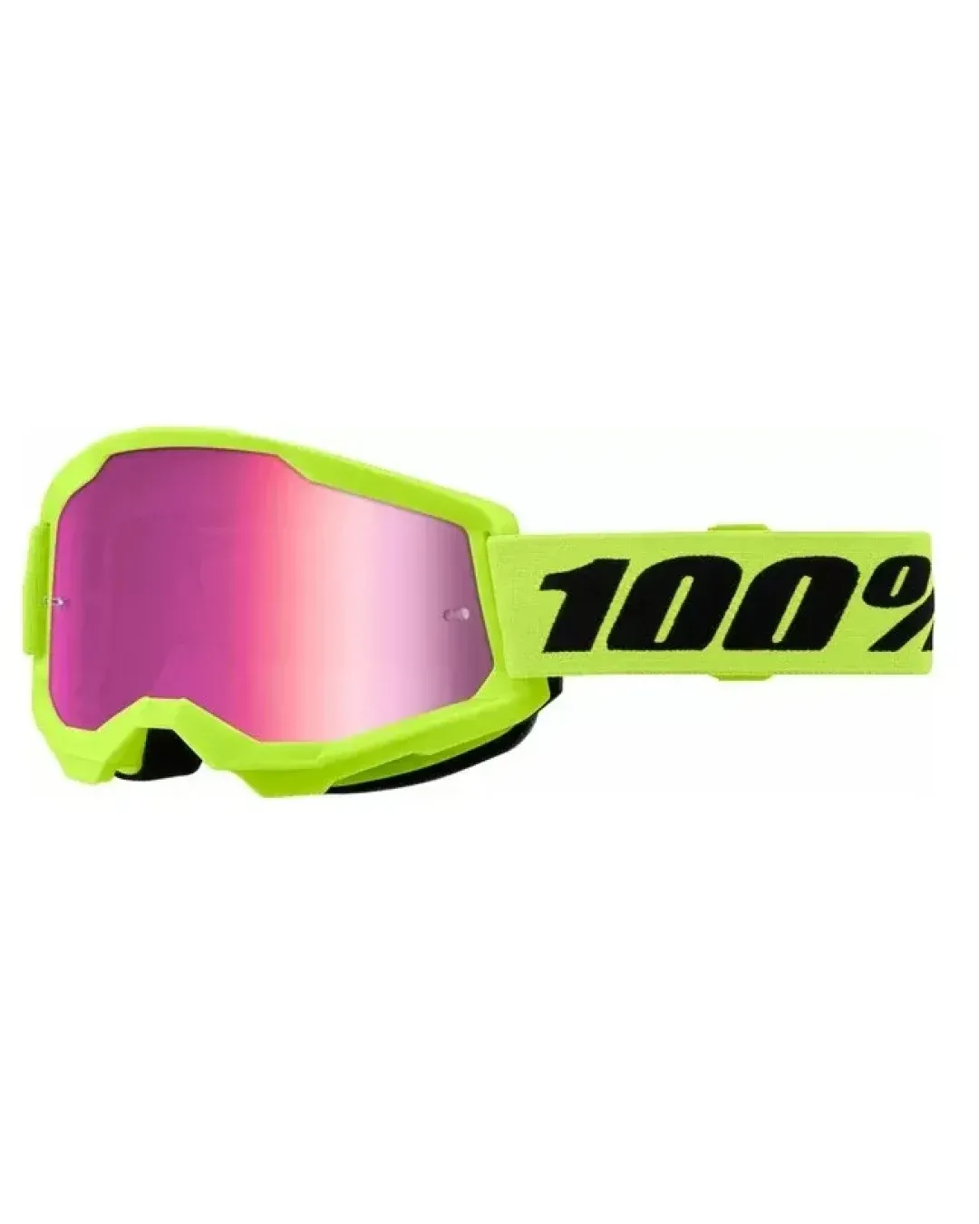 Мотокрос очила 100% STRATA2 NEON YEL MR PK