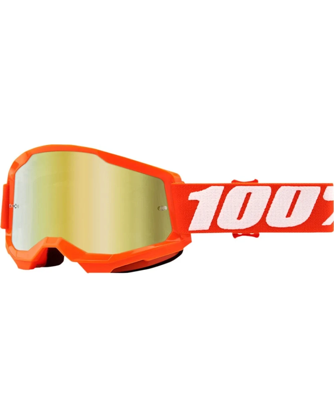 Мотокрос очила 100% STRATA2 ORANGE-MIRROR GOLD