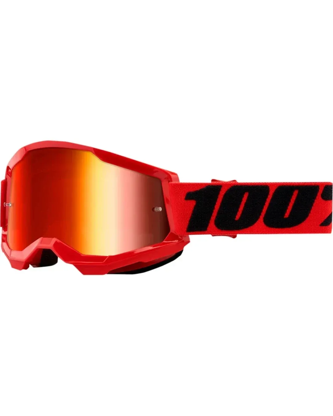 Мотокрос очила 100% STRATA2 RED-MIRROR RED