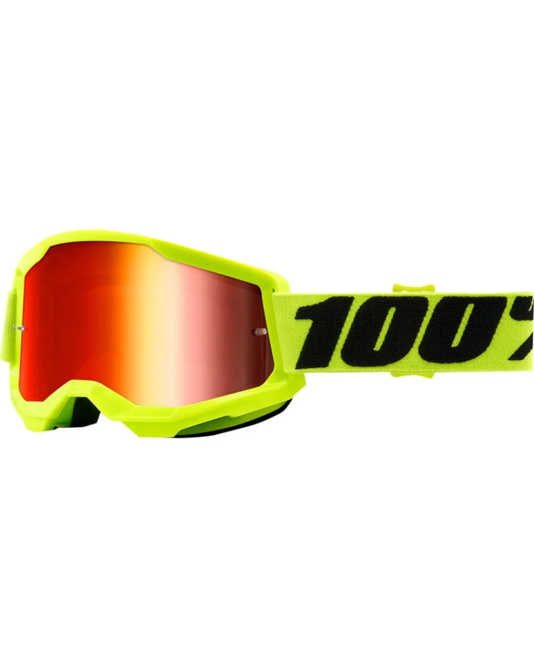 Мотокрос очила 100% STRATA2 YELLOW-MIRROR RED