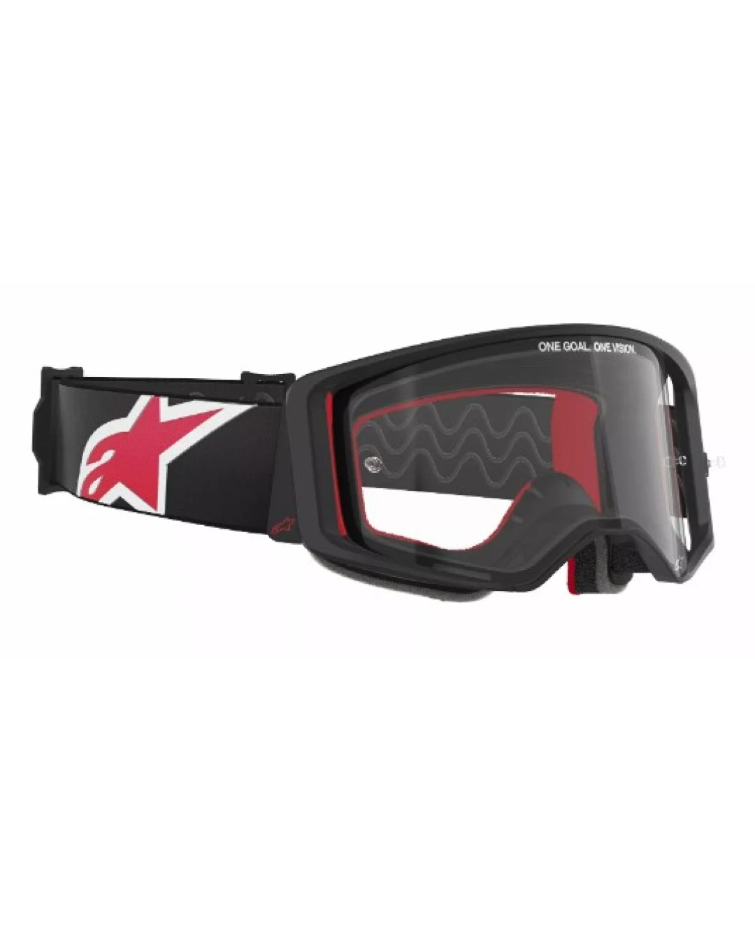 Мотокрос очила ALPINESTARS SUPERTECH CORP BLACK/RED CLEAR