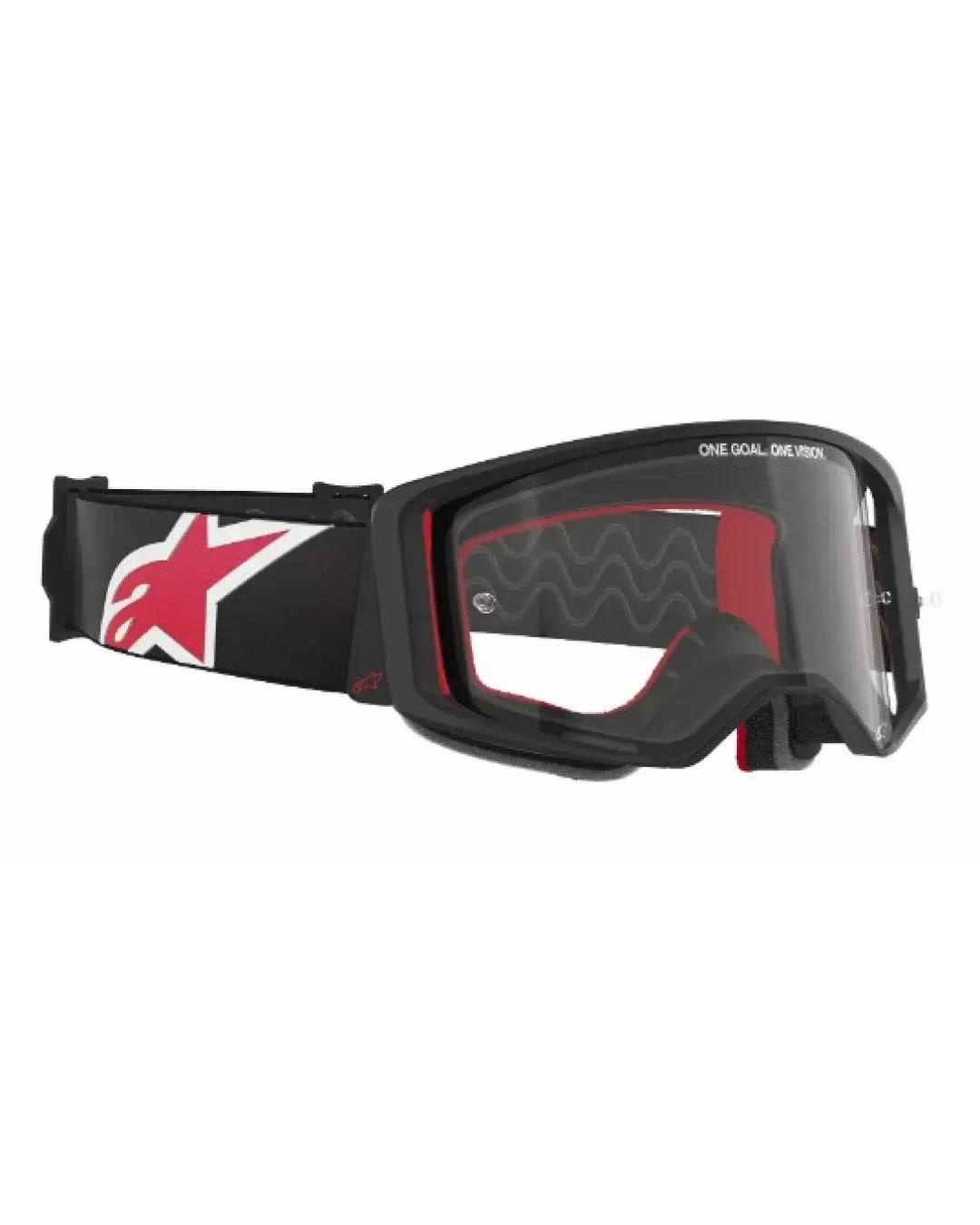 Мотокрос очила ALPINESTARS SUPERTECH CORP BLACK/RED CLEAR
