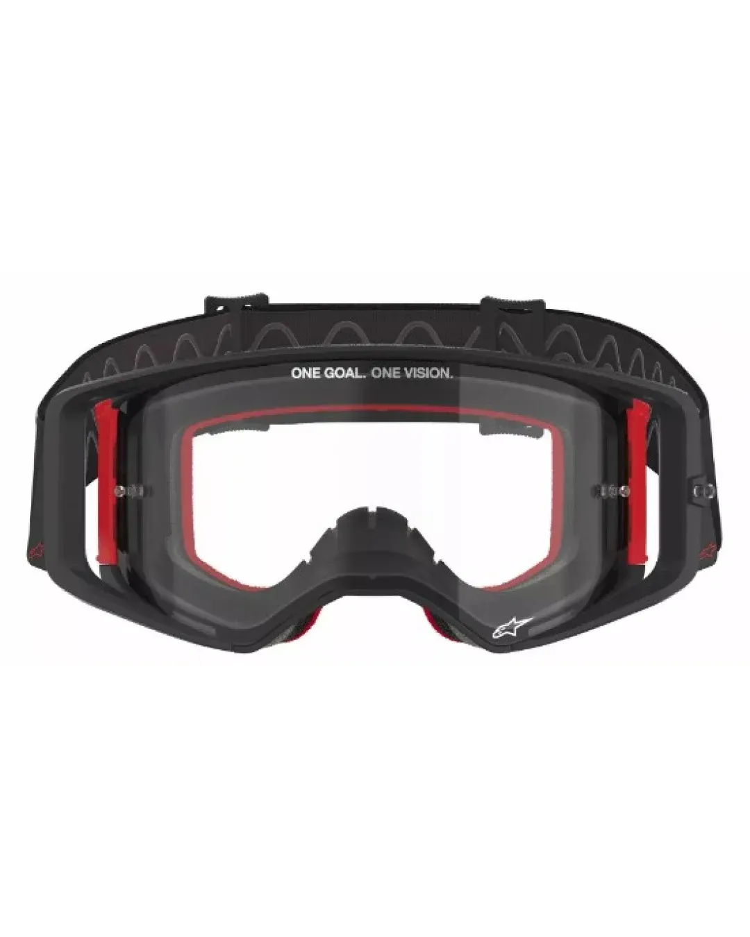 Мотокрос очила ALPINESTARS SUPERTECH CORP BLACK/RED CLEAR