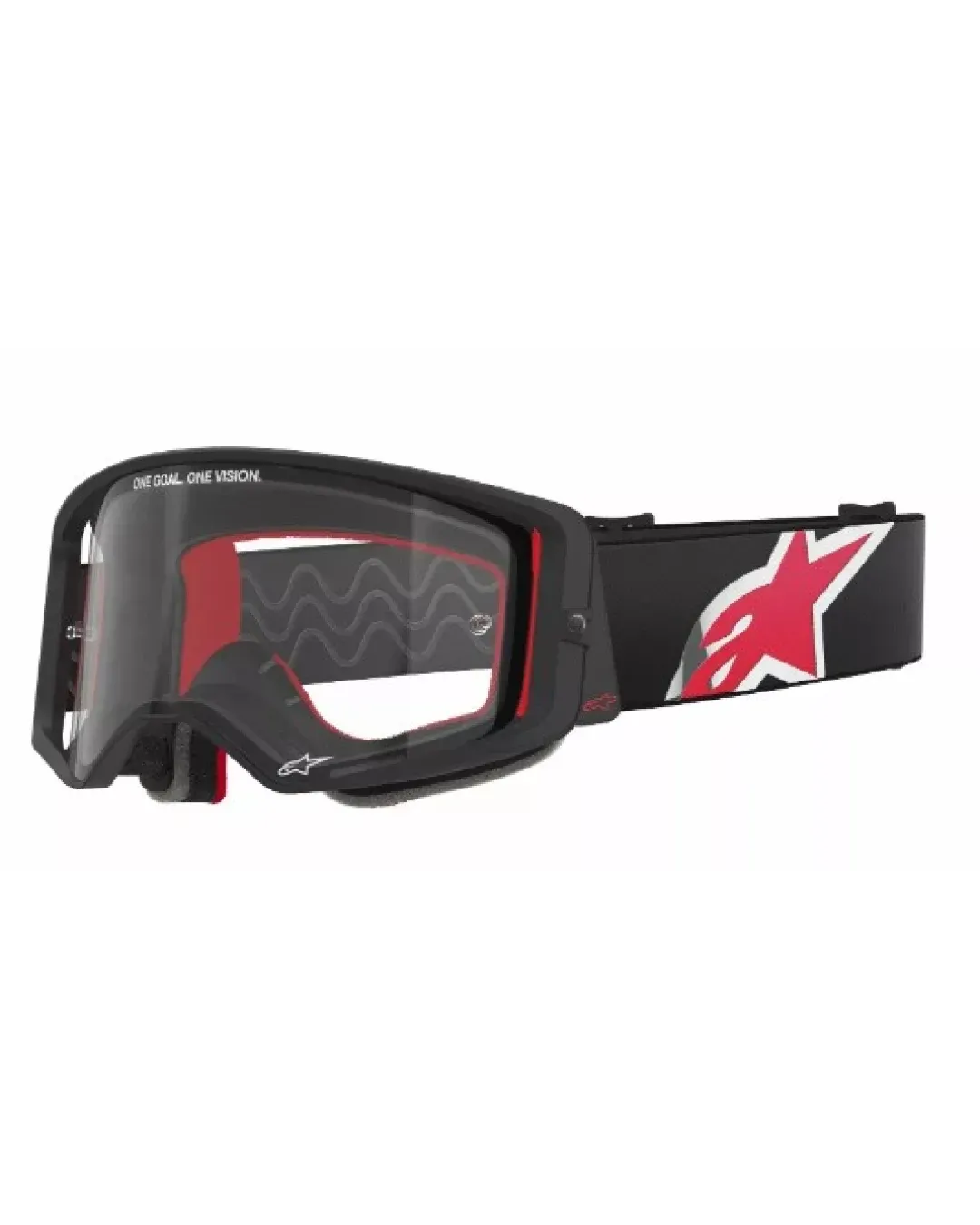 Мотокрос очила ALPINESTARS SUPERTECH CORP BLACK/RED CLEAR