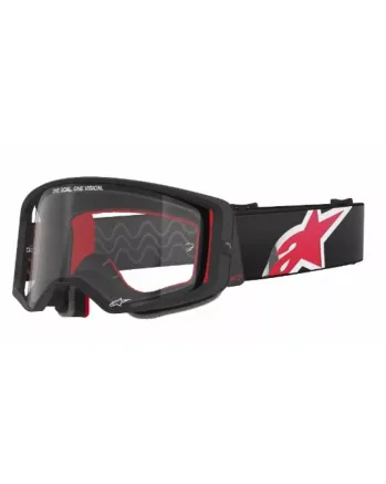 Мотокрос очила ALPINESTARS SUPERTECH CORP BLACK/RED CLEAR