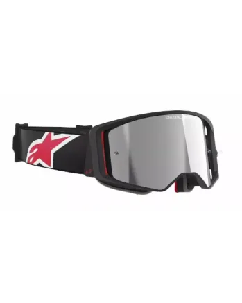 Мотокрос очила ALPINESTARS SUPERTECH CORP BLACK/RED MIRROR-SILVER