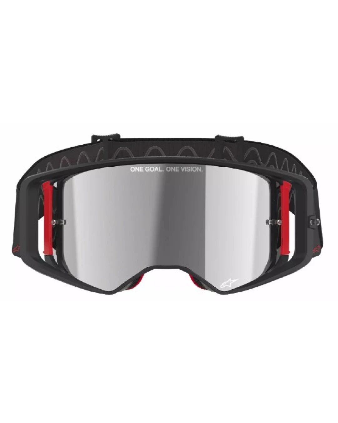 Мотокрос очила ALPINESTARS SUPERTECH CORP BLACK/RED MIRROR-SILVER