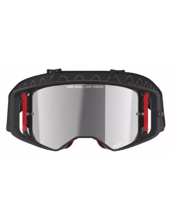 Мотокрос очила ALPINESTARS SUPERTECH CORP BLACK/RED MIRROR-SILVER