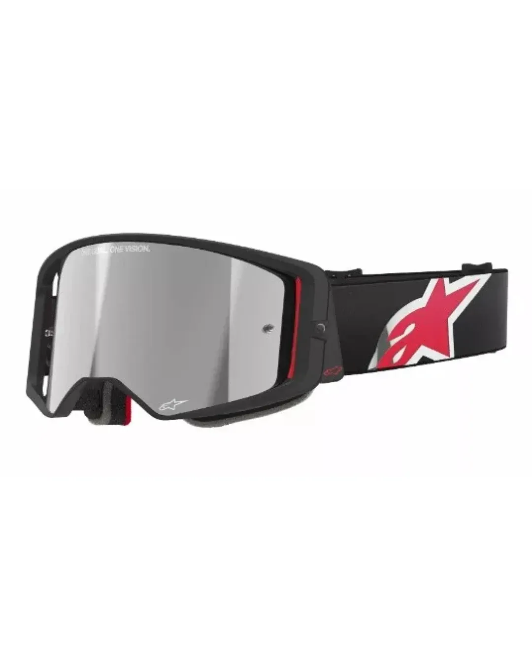 Мотокрос очила ALPINESTARS SUPERTECH CORP BLACK/RED MIRROR-SILVER