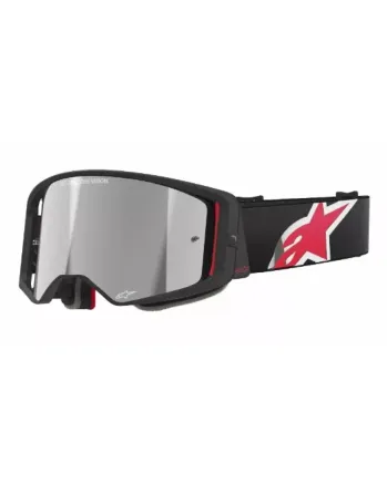 Мотокрос очила ALPINESTARS SUPERTECH CORP BLACK/RED MIRROR-SILVER