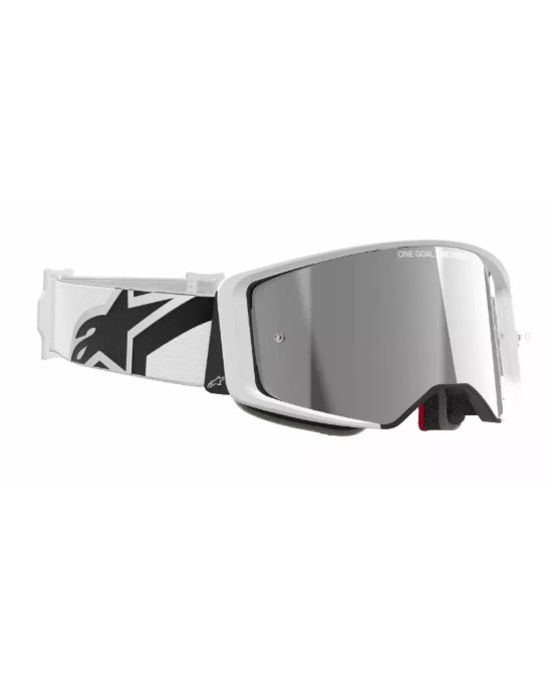 Мотокрос очила ALPINESTARS SUPERTECH CORP WHITE MIRROR-SILVER