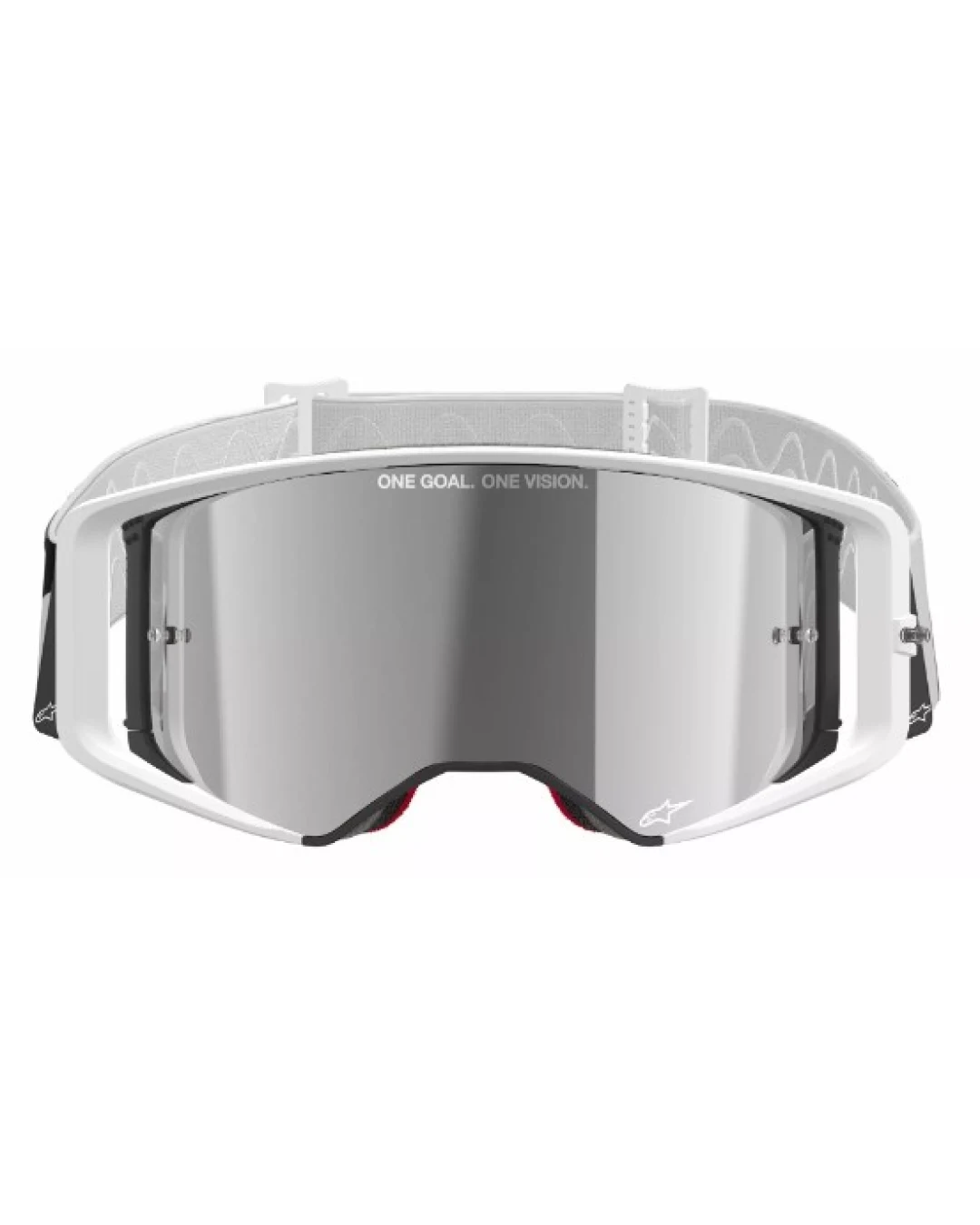 Мотокрос очила ALPINESTARS SUPERTECH CORP WHITE MIRROR-SILVER