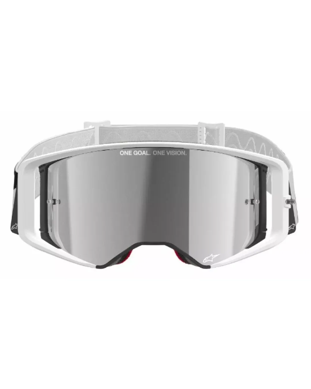 Мотокрос очила ALPINESTARS SUPERTECH CORP WHITE MIRROR-SILVER