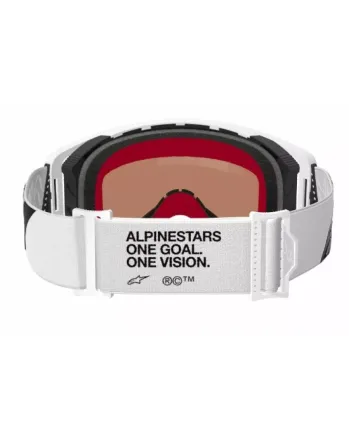 Мотокрос очила ALPINESTARS SUPERTECH CORP WHITE MIRROR-SILVER